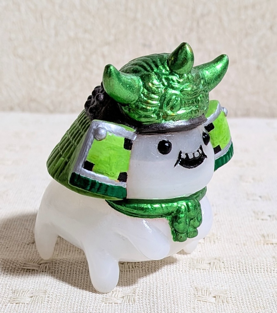 松村魂オリジナルソフビ「兜の妖精キャスキィ」カスタム作品