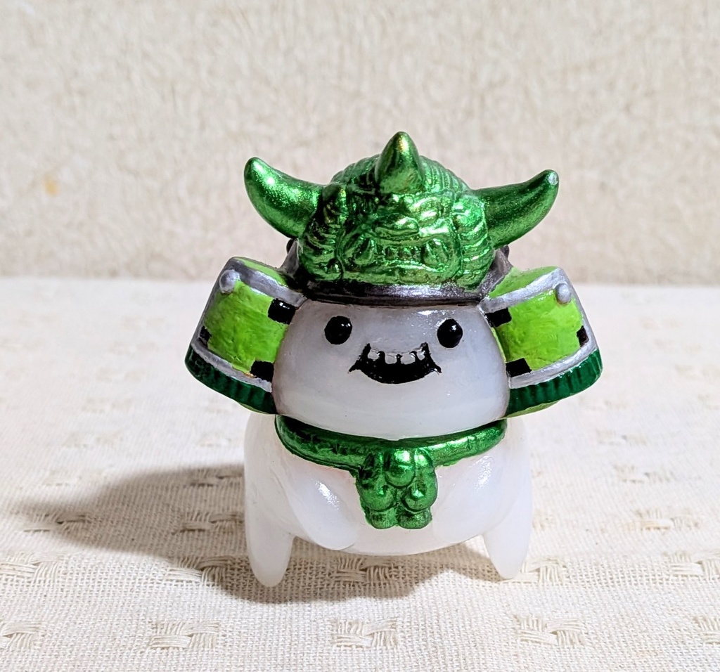 松村魂オリジナルソフビ「兜の妖精キャスキィ」カスタム作品