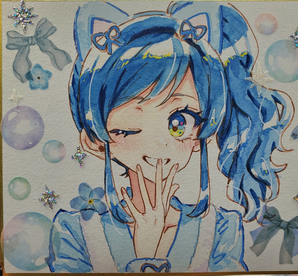 ｱﾆﾏﾙあおいミニ色紙