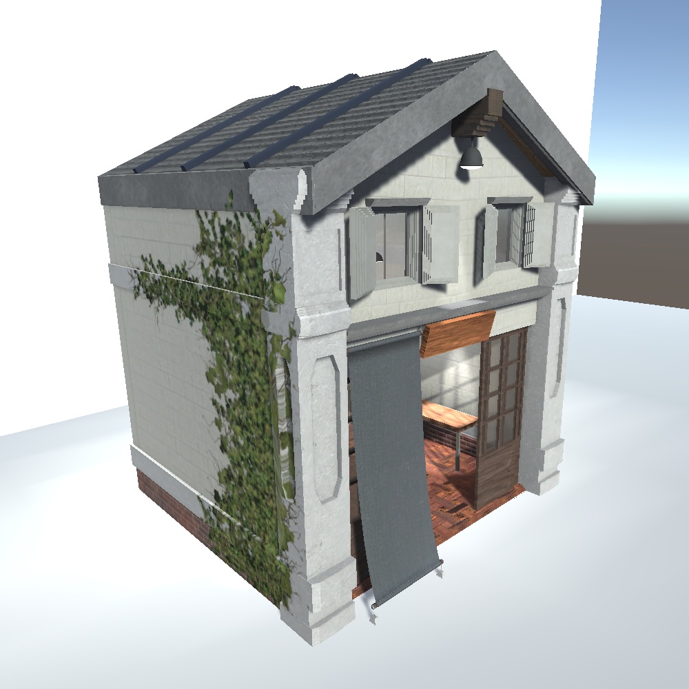 土蔵改装店舗風 建物モデル