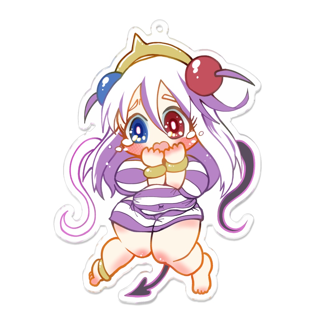 ボンバーガール　ふくよかパプルアクリルキーホルダー(加工なしver)