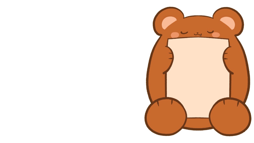 【商用利用可】かわいい配信オーバーレイ素材【くま・白くま】