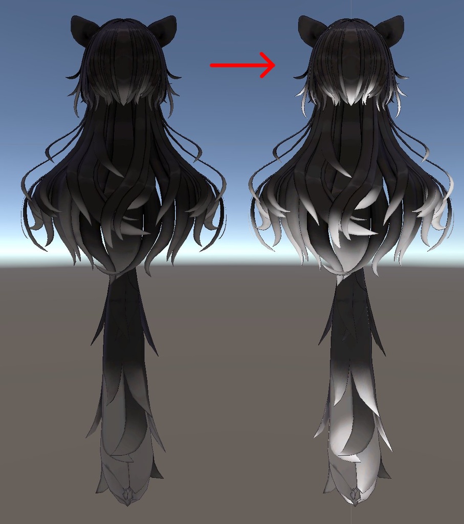 【イトネ-専用/無料】CGの原画の髪色に近づけることができます。