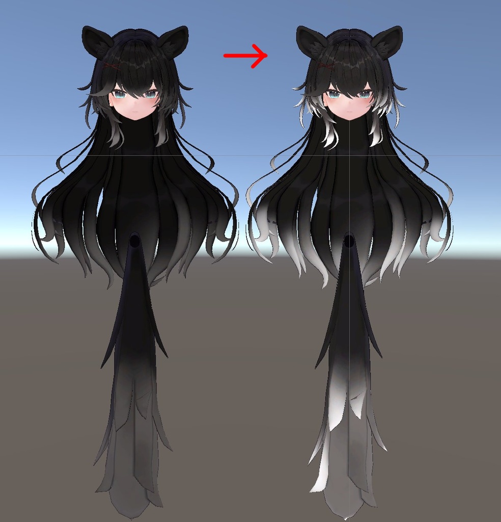 【イトネ-専用/無料】CGの原画の髪色に近づけることができます。