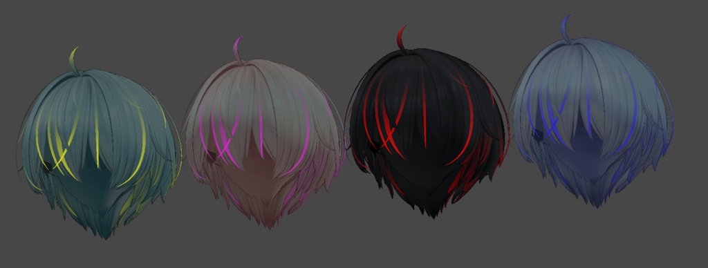 【Unisex Short cut専用/無料】グラデーション&メッシュの変更