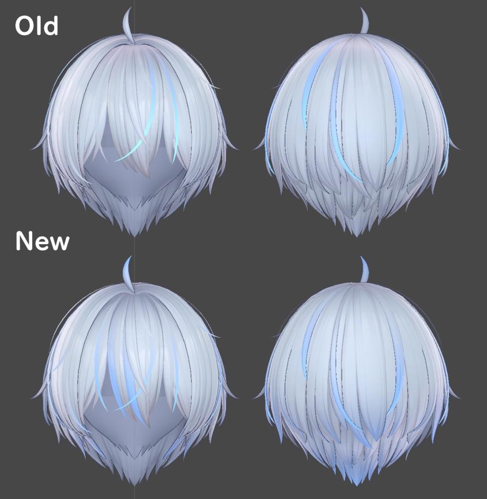 【Unisex Short cut専用/無料】グラデーション&メッシュの変更