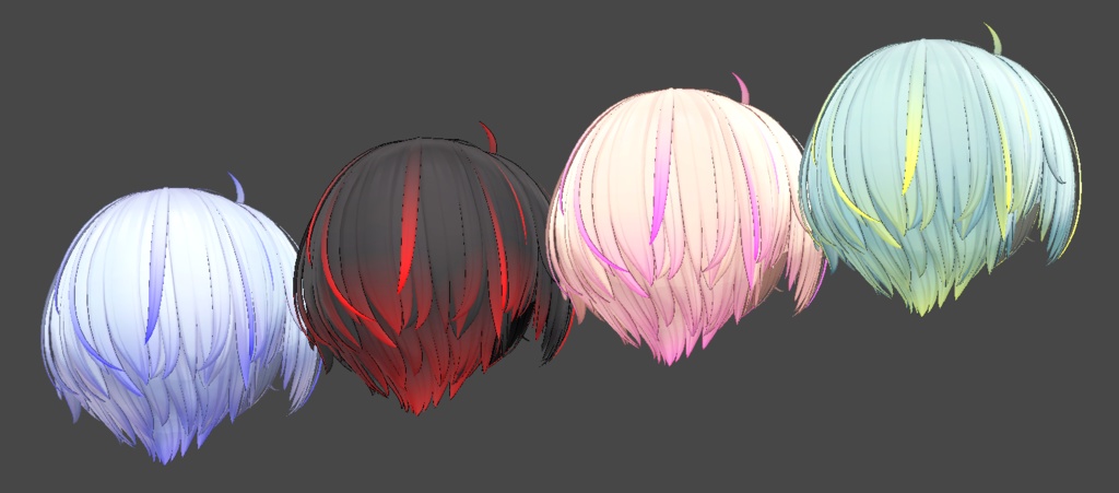 【Unisex Short cut専用/無料】グラデーション&メッシュの変更