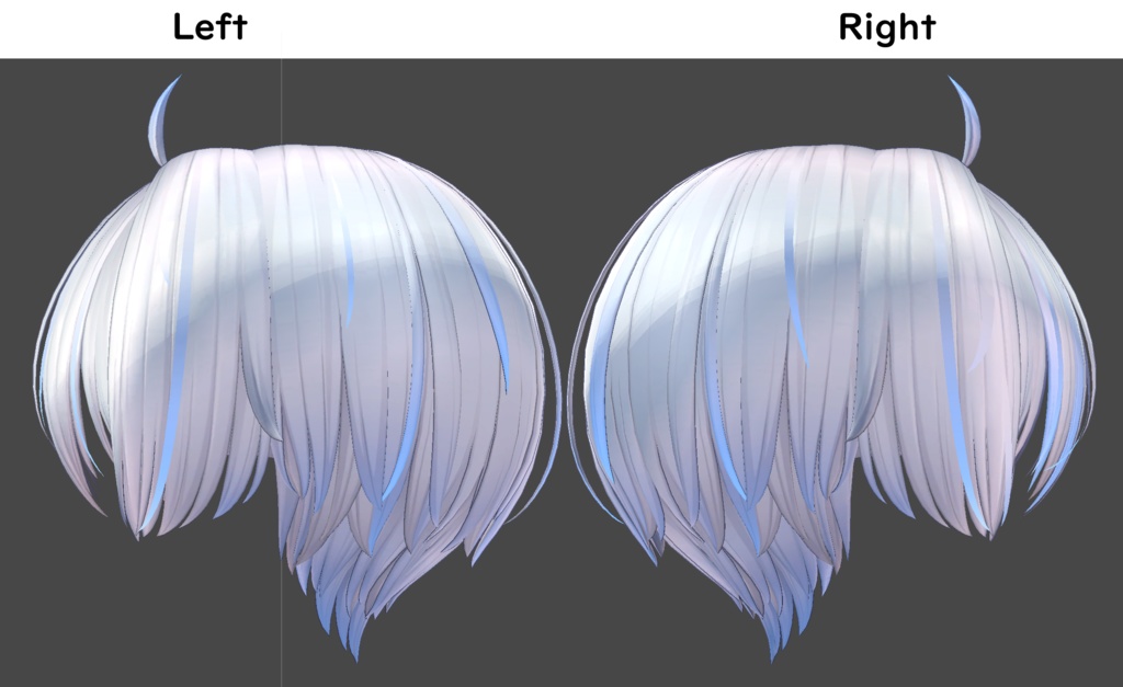 【Unisex Short cut専用/無料】グラデーション&メッシュの変更