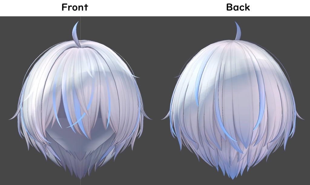 【Unisex Short cut専用/無料】グラデーション&メッシュの変更