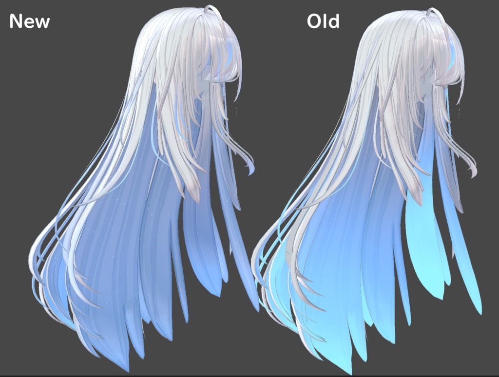 【Soft Long Hair専用/無料あり】グラデーション&メッシュの変更