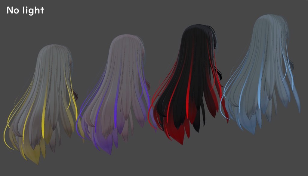 【Soft Long Hair専用/無料あり】グラデーション&メッシュの変更