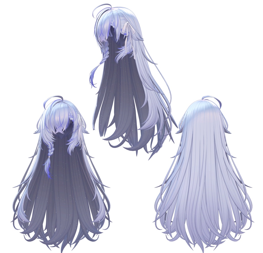 【Rough Long Hair専用】グラデーション&メッシュの変更