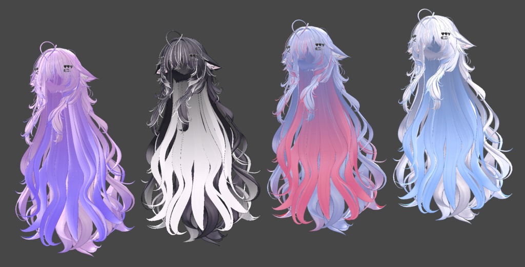 【♥ Dahlia_Hair ♥専用】グラデーション&メッシュの変更