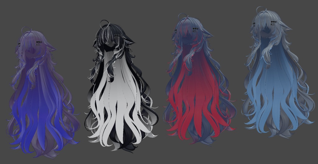 【♥ Dahlia_Hair ♥専用】グラデーション&メッシュの変更