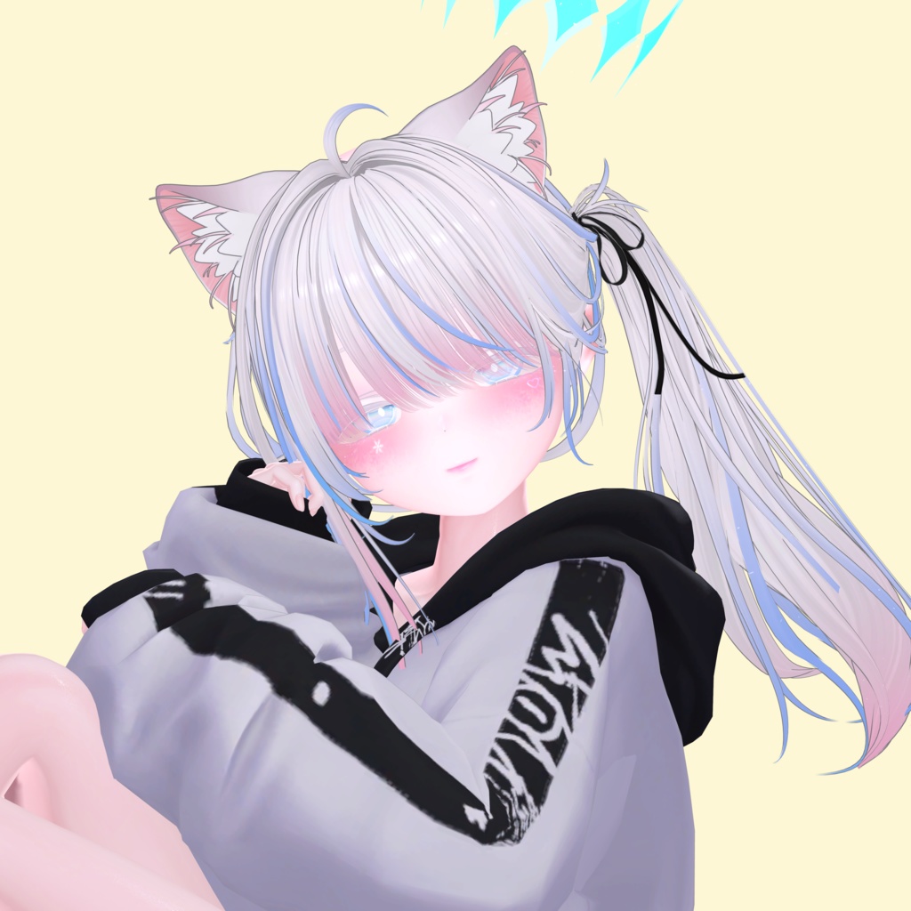 猫ツインテールヘア専用】グラデーション&メッシュの変更 - 陽世