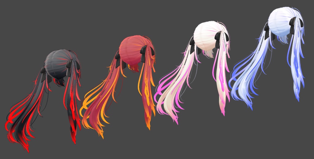 【Goth Twin Tail専用】グラデーション&メッシュの変更