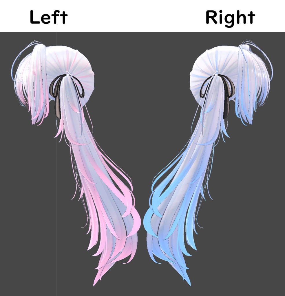 【Goth Twin Tail専用】グラデーション&メッシュの変更