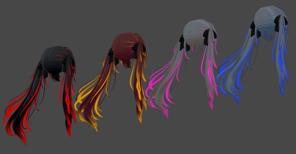 【Goth Twin Tail専用】グラデーション&メッシュの変更