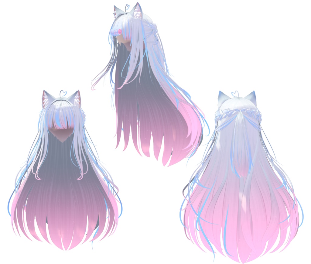 【猫ロングヘア専用】グラデーション&メッシュの変更