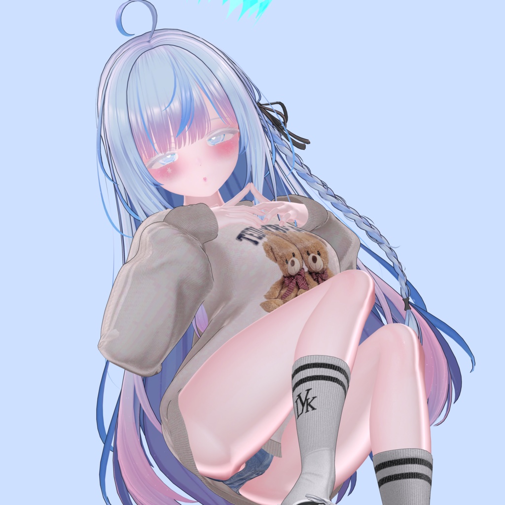 【Lavender Braid Hair専用】グラデーション&メッシュの変更