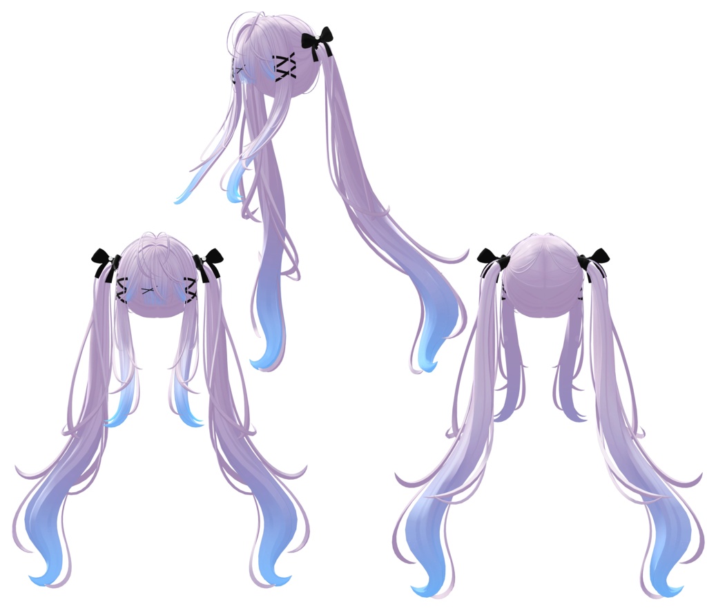 【Vanilla_Hair専用】グラデーション&メッシュの変更