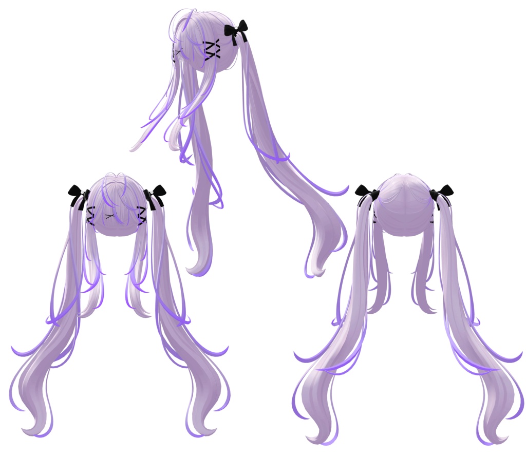 【Vanilla_Hair専用】グラデーション&メッシュの変更