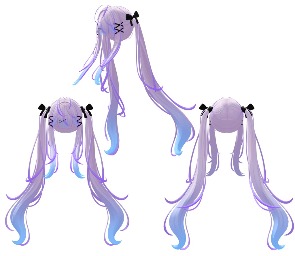 【Vanilla_Hair専用】グラデーション&メッシュの変更