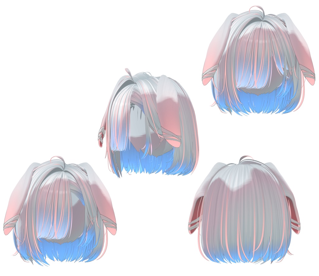 【犬ボブヘア専用】グラデーション&メッシュの変更