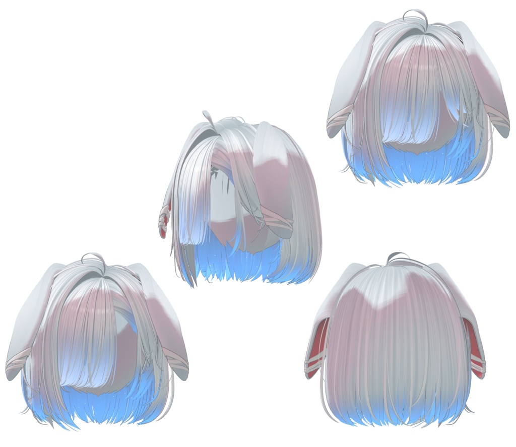 【犬ボブヘア専用】グラデーション&メッシュの変更