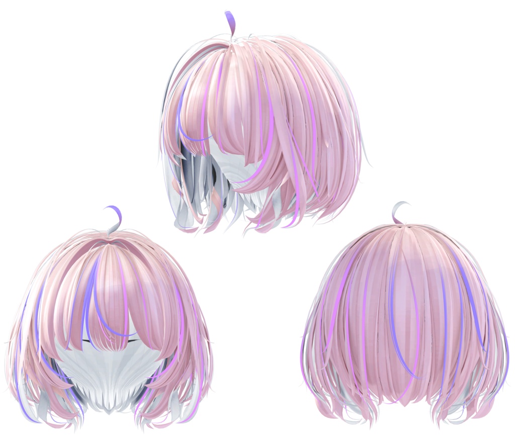 【StarCross Bob Hair専用】グラデーション&メッシュの変更