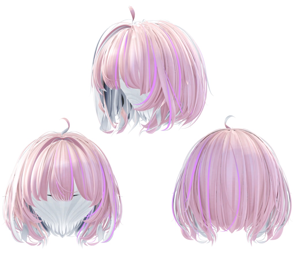 【StarCross Bob Hair専用】グラデーション&メッシュの変更