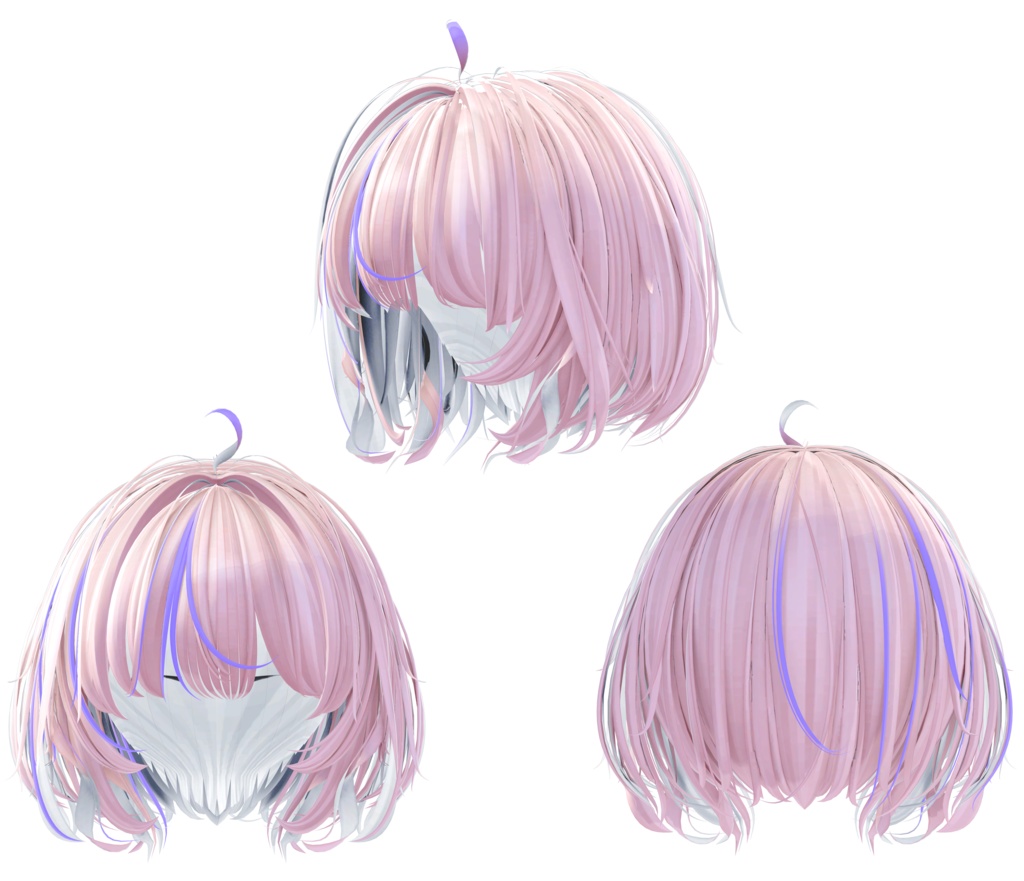 【StarCross Bob Hair専用】グラデーション&メッシュの変更