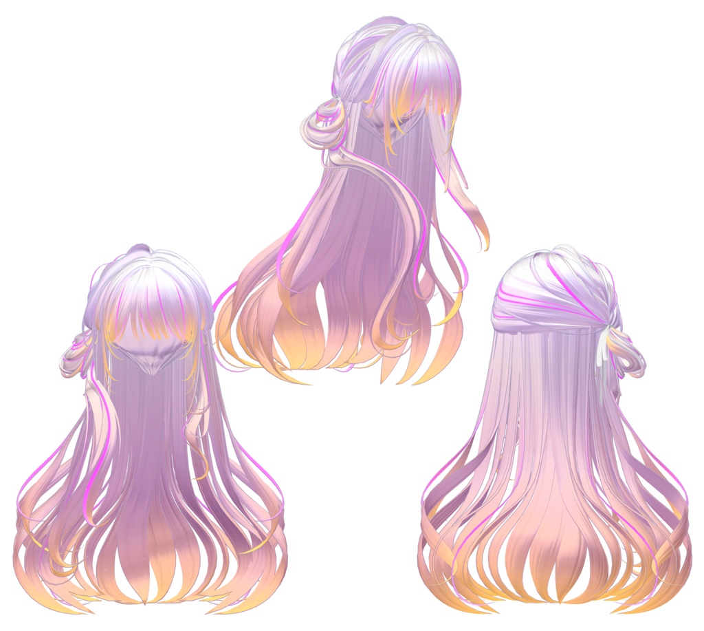 【FrenchBraidHair専用】グラデーション&メッシュの変更