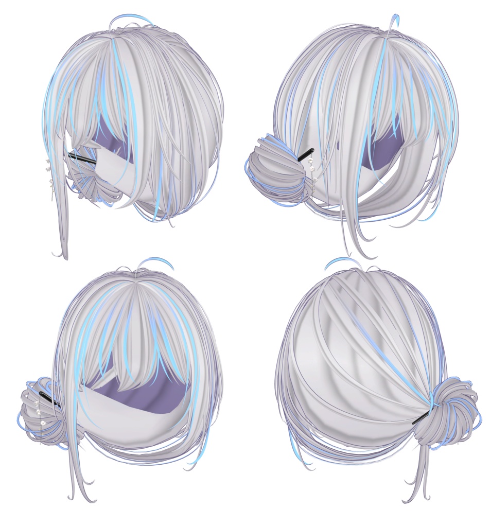 【Sumire Bun Hair専用】グラデーション&メッシュの変更