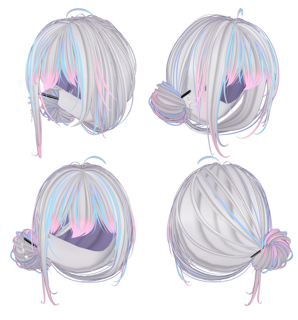 【Sumire Bun Hair専用】グラデーション&メッシュの変更