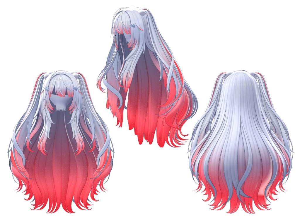 【♡⑅ ConyBuny Hair ⑅♡専用】グラデーション&メッシュの変更