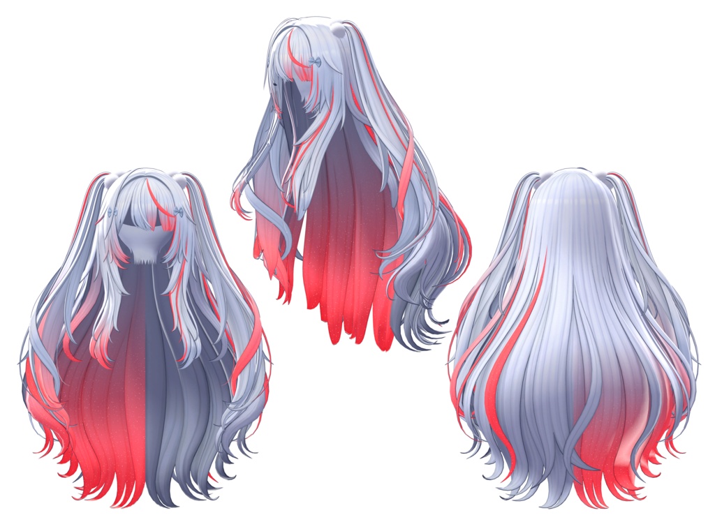 【♡⑅ ConyBuny Hair ⑅♡専用】グラデーション&メッシュの変更