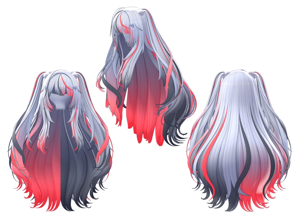 【♡⑅ ConyBuny Hair ⑅♡専用】グラデーション&メッシュの変更