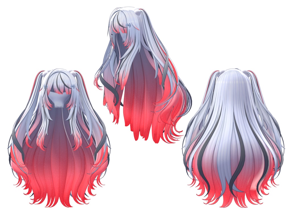 【♡⑅ ConyBuny Hair ⑅♡専用】グラデーション&メッシュの変更