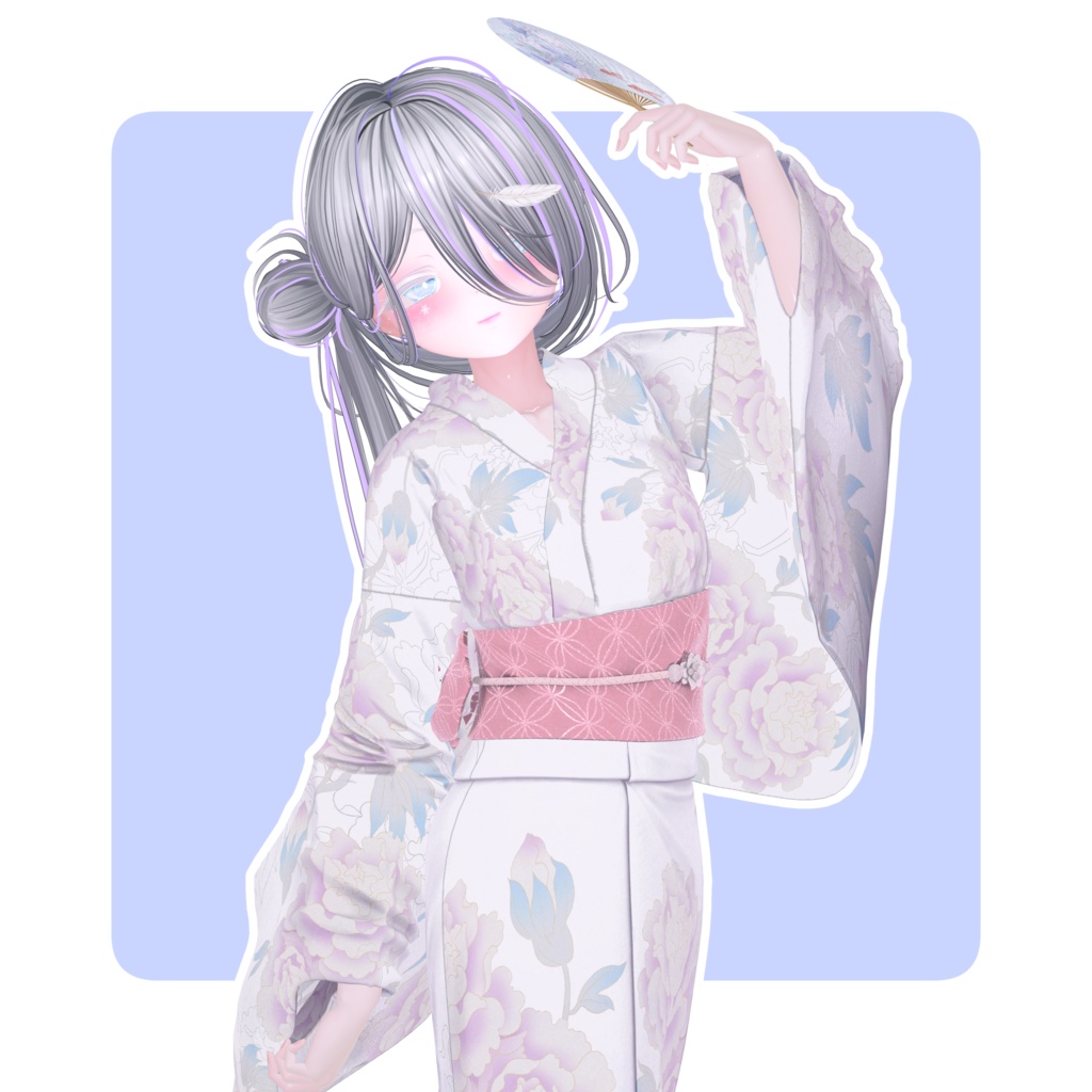 【バンサイドテールヘア専用】グラデーション&メッシュの変更
