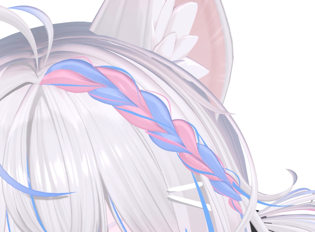 【ラブリーロングヘア】グラデーション&メッシュの変更