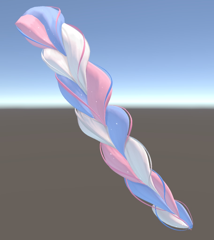 【ラブリーロングヘア】グラデーション&メッシュの変更