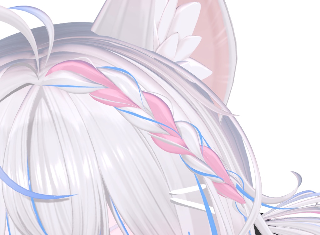 【ラブリーロングヘア】グラデーション&メッシュの変更