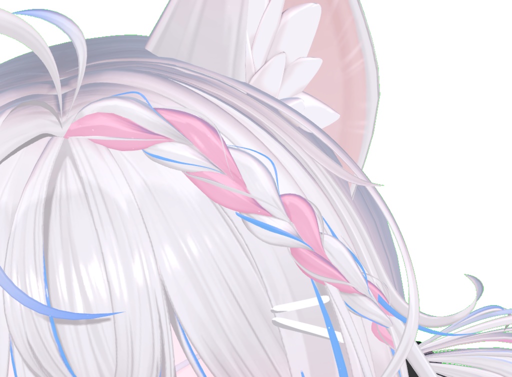 【ラブリーロングヘア】グラデーション&メッシュの変更