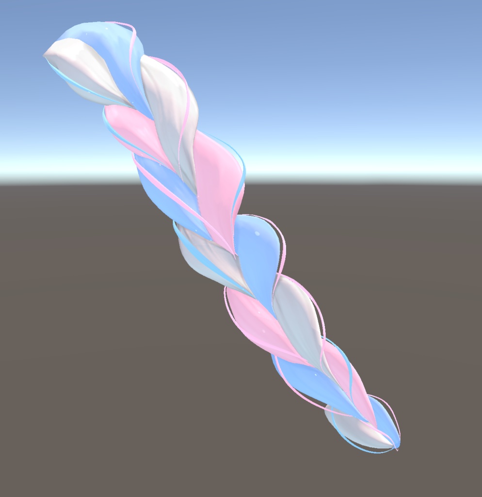 【ラブリーロングヘア】グラデーション&メッシュの変更