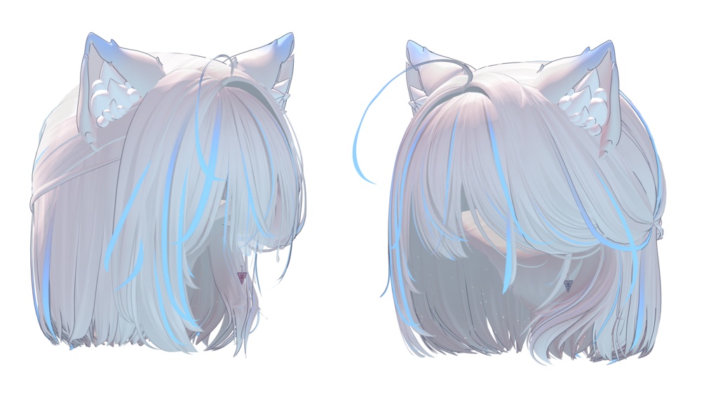 【ねこタイドボブヘア専用】グラデーション&メッシュの変更