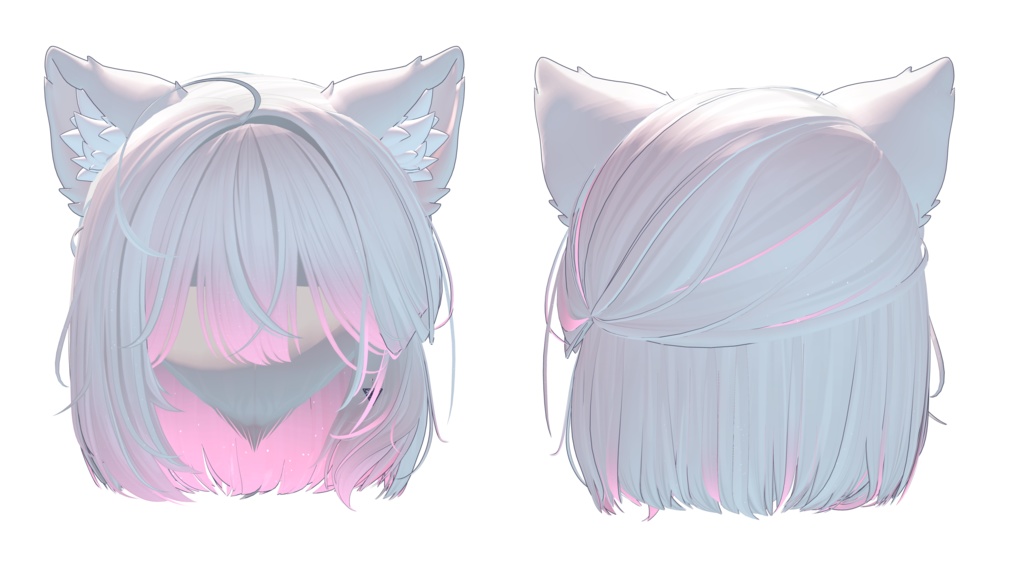 【ねこタイドボブヘア専用】グラデーション&メッシュの変更