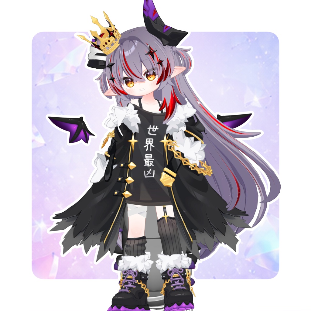 【邪竜メルヴィ専用】グラデーション&メッシュの変更
