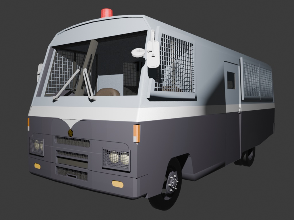 【3Dモデルのみ】DBR370 マイクロバス仕様・機動隊Ⅱ型仕様（更新停止）