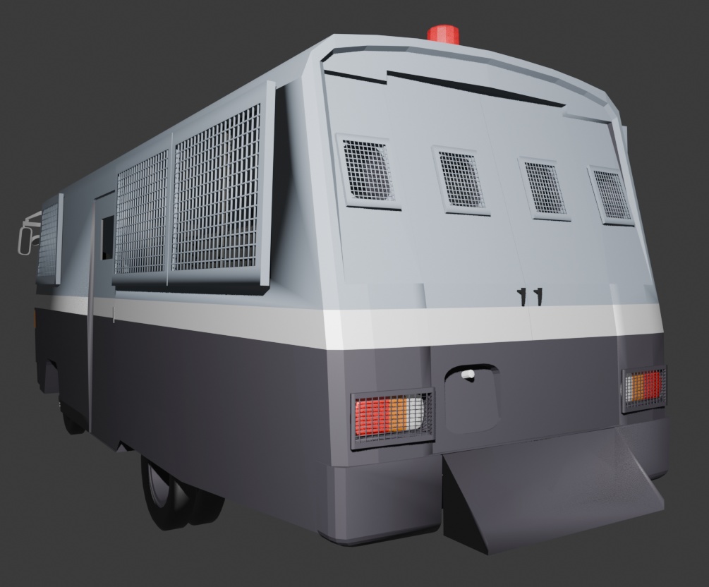 【3Dモデルのみ】DBR370 マイクロバス仕様・機動隊Ⅱ型仕様(更新停止)